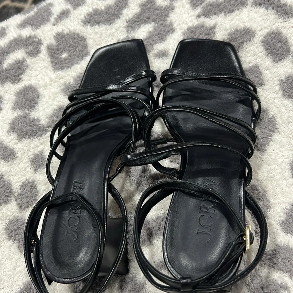 Layne strappy-sandal heels in leather